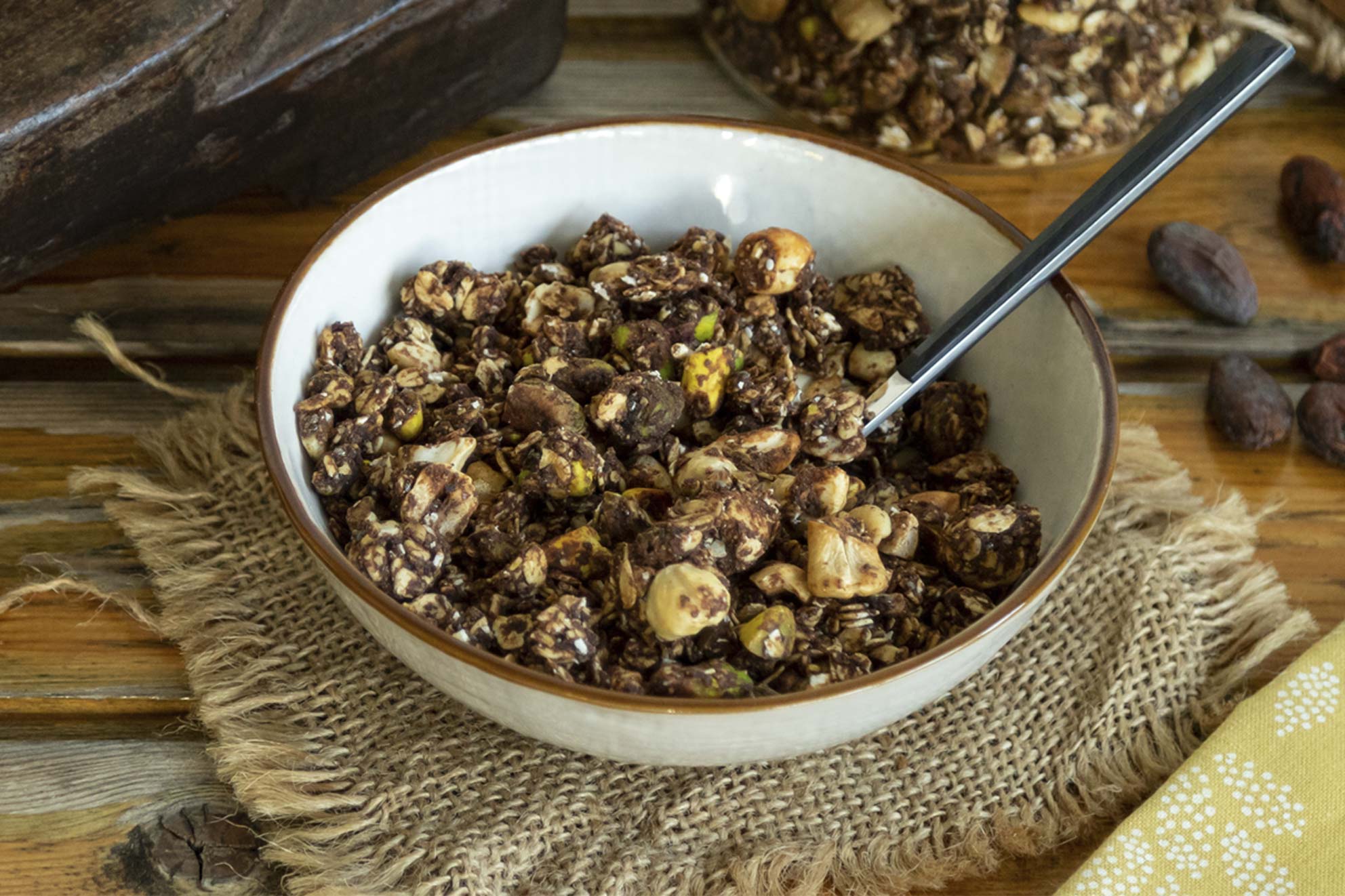 Receta Granola con Cacao Receta Granola con Cacao