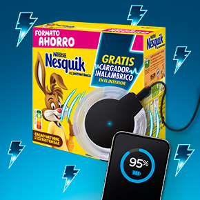 Promoción Nesquik Cargador inalámbrico