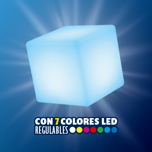 CON 7 COLORES LED REGULABLES