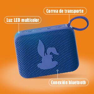 Luz led multicolor, correa de transporte y conexión bluetooth