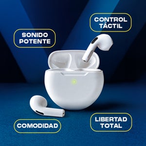 Auriculares bluetooth de color blanco gratis con tu pack nesquik