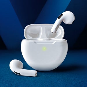 Auriculares bluetooth de color blanco gratis con tu pack nesquik