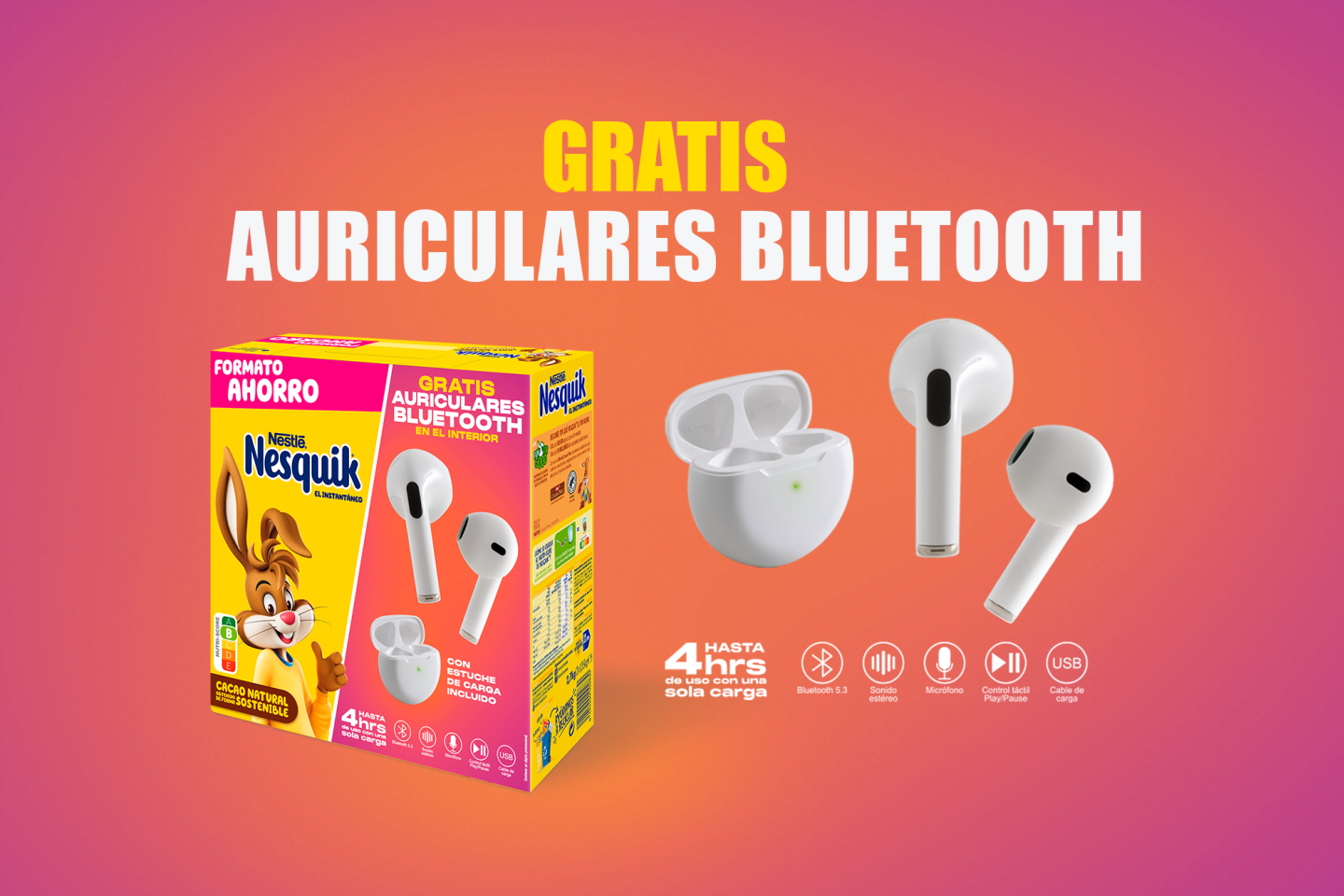Auriculares Nesquik