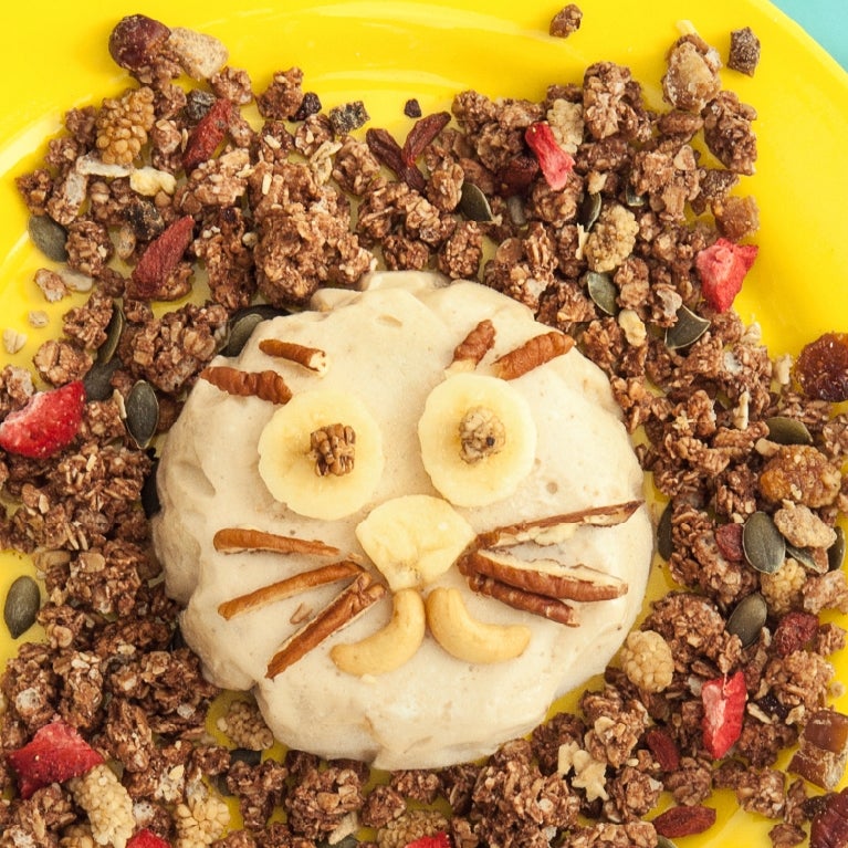 Recetas león de plátano "Helado" Nesquik® Mobile