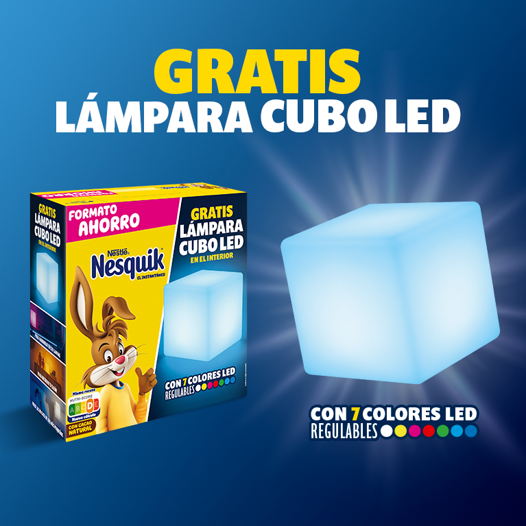 GRATIS LÁMPARA CUBO LED