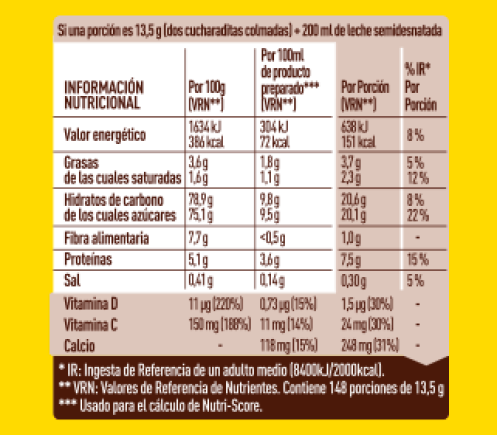 Batido de chocolate soluble Nesquik® Estuche NUTRI
