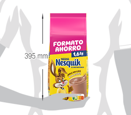NESQUIK® ORIGINAL BOLSA CACAO SOLUBLE INSTANTÁNEO FIGURA