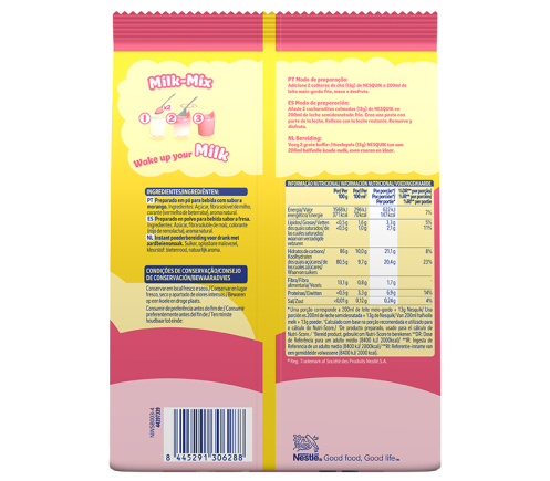 Nesquik Milk Mix trasero