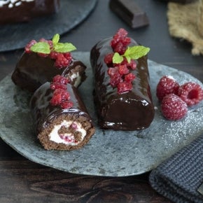 Receta Pionno de chocolate y frambuesas Nesquik®